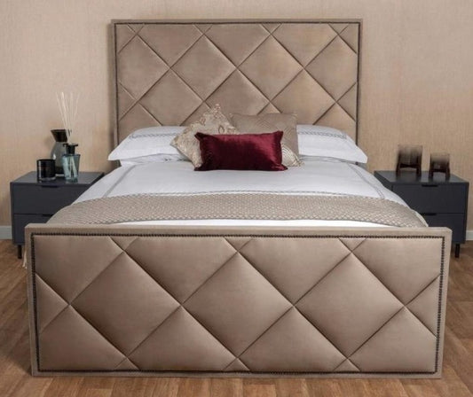 The Superior Diamond Leather Bed