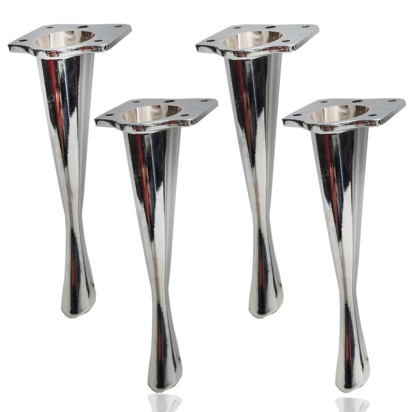 4x METAL FURNITURE FEET/LEGS REPLACEMENT FOR SOFAS, FOOTSTOOLS