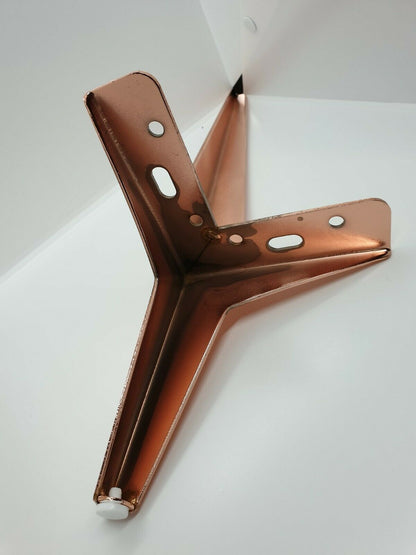 1x 15cm Rose Gold Furniture Leg Heavy Duty Metal Support Leg For Sofa