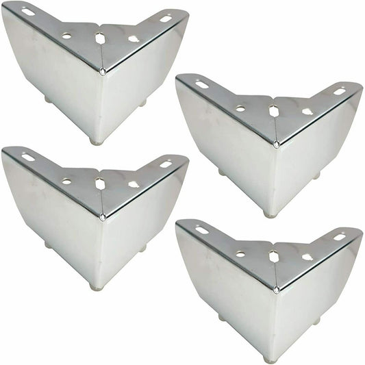 4X METAL DIAMOND TRIANGLE FURNITURE FEET FOR SOFA